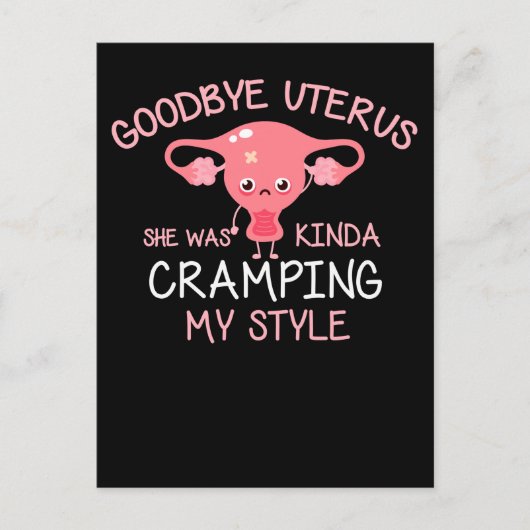 Funny Hysterectomy Uterus Removal Briefkaart (Voorkant)