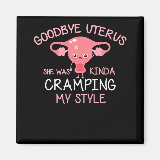 Funny Hysterectomy Uterus Removal Magneet (Voorkant)