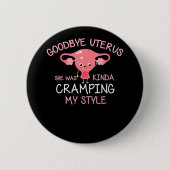 Funny Hysterectomy Uterus Removal Ronde Button 5,7 Cm (Voorkant)