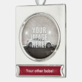 Funny Hyundai Genesis Coupe - Voeg je auto toe! Verzilverd Banner Ornament (Links)