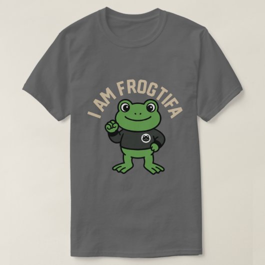 Funny I AM FROGTIFA Portland Frog Meme  T-shirt (Design voorkant)