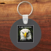 Funny I Am Smiling Mpy Eagle Photo Sleutelhanger (Voorkant)