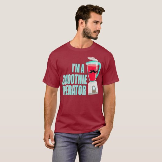 Funny I Am Smoothie Operator Blender Fitness T-shirt (Voorkant volledig)