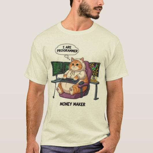 Funny I Are Programmer Grammar Fail Coding T-Shirt (Voorkant)