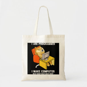 Funny I are Programmer Programmer Coding Nerd Shi Tote Bag