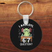 Funny I Axolotl 67 Questions Science Axolotl Boys  Sleutelhanger (Voorkant)