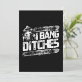 Funny I Bang Ditches Quad ATV Rider Gift Idea Kaart (Staand voorkant)