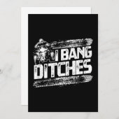 Funny I Bang Ditches Quad ATV Rider Gift Idea Kaart (Voorkant / Achterkant)