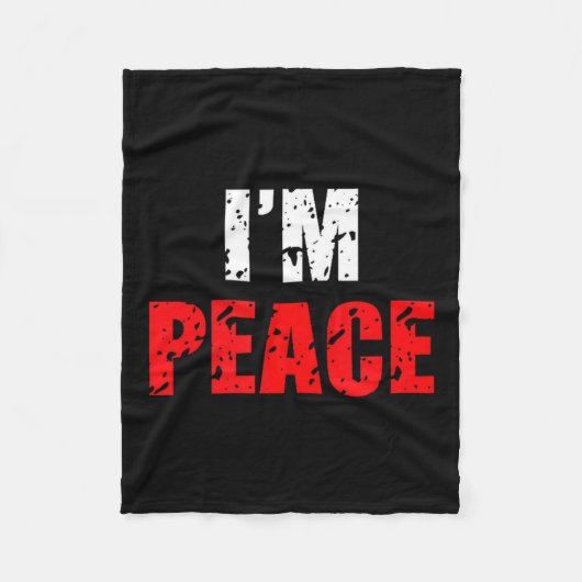 Funny I Come In Peace I’m Peace Matching Couple Lo Fleece Deken (Voorkant)