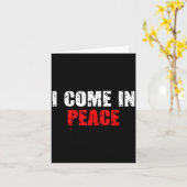 Funny I Come In Peace I’m Peace Matching Couple Lo Kaart (Gele Bloem)
