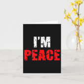 Funny I Come In Peace I’m Peace Matching Couple Lo Kaart (Gele Bloem)