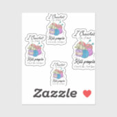 Funny I Crochet Save A Life Yarn Art Sticker (Vel)