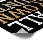 Funny I Do All My Own Stairs Stunts Ide Down  Poster (Hoek)