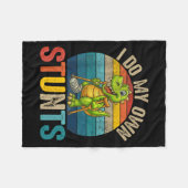 Funny I Do My Own Stunts Dinosaur Surgery Injured Fleece Deken (Voorkant (Horizontaal))