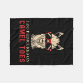 Funny I Do Pedis On Camel Toes Quotes Fleece Deken (Voorkant (Horizontaal))