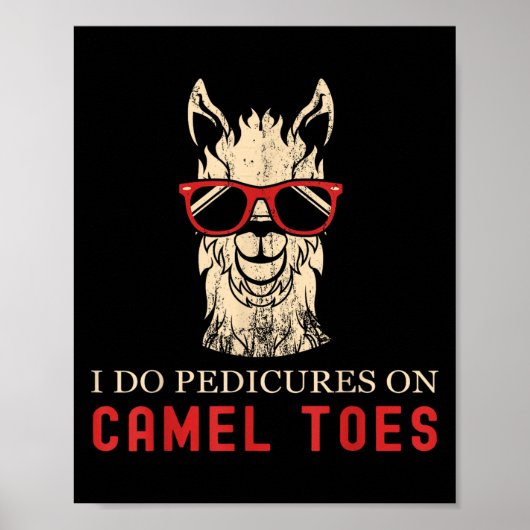 Funny I Do Pedis On Camel Toes Quotes Poster (Voorkant)