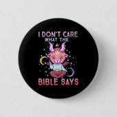 Funny I Dont Care What Bible Says  Ronde Button 5,7 Cm (Voorkant)