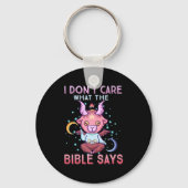 Funny I Dont Care What Bible Says  Sleutelhanger (Voorkant)