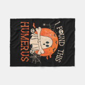 Funny I Found This Humerus Boo Ghost Halloween  Fleece Deken (Voorkant (Horizontaal))