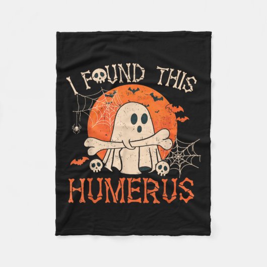 Funny I Found This Humerus Boo Ghost Halloween  Fleece Deken (Voorkant)