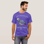 Funny I Freaking Love African Grey Parrot T-shirt (Voorkant volledig)