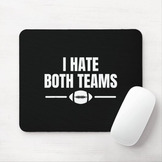 Funny I Hate Both Teams Football  Muismat (Met muis)