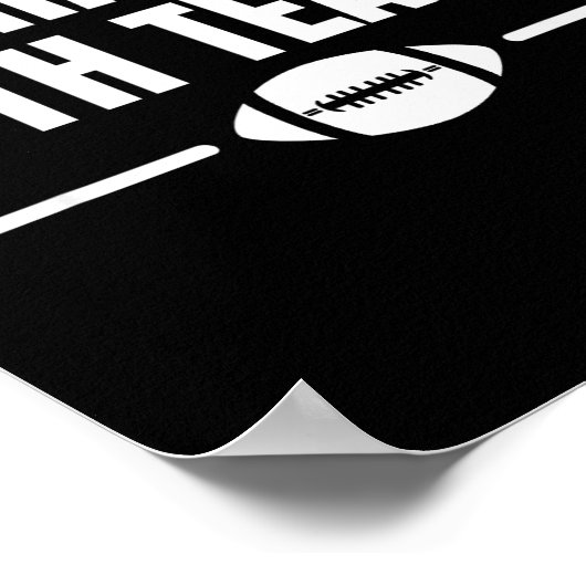 Funny I Hate Both Teams Football  Poster (Hoek)