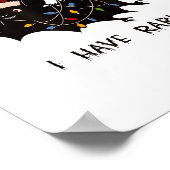 Funny I Have Rabies Christmas Bat Matching Holiday Poster (Hoek)