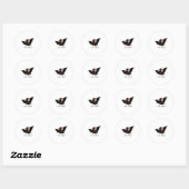 Funny I Have Rabies Christmas Bat Matching Holiday Ronde Sticker (Vel)