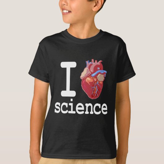 Funny - I Heart Science T-shirt (Voorkant)
