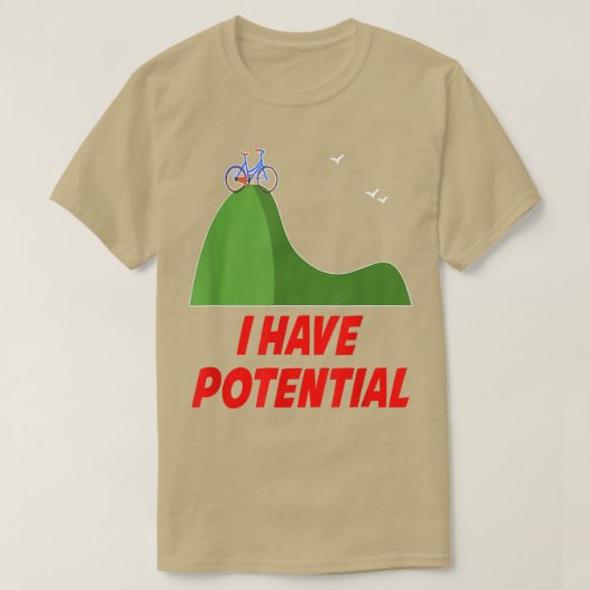 FUNNY I HEB POTENTIAL S Physics Science Teacher G T-shirt (Design voorkant)