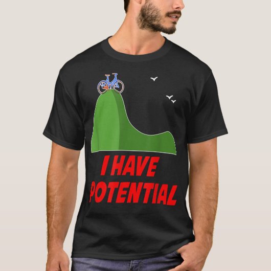 FUNNY I HEB POTENTIAL S Physics Science Teacher G T-shirt (Voorkant)