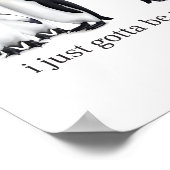 Funny I Just Gotta Be Me Penguin Quote Spheniscida Poster (Hoek)