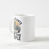 Funny I Like Plants More Than People Design  Koffiemok (Voorkant links)