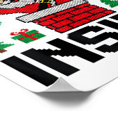 Funny I Like To Slide Inside Santa Ugly Christmas Poster (Hoek)