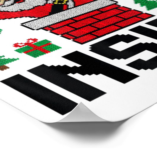 Funny I Like To Slide Inside Santa Ugly Christmas  Poster (Hoek)