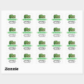 Funny I Love Alligators Vierkante Sticker (Vel)