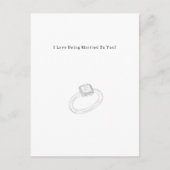Funny I Love Being Married To You Quote Card Briefkaart (Voorkant)
