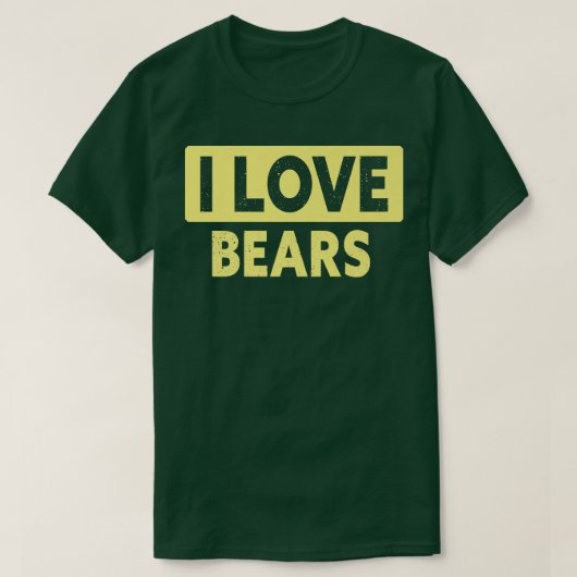 Funny I Love Beren Premium T-shirt (Design voorkant)