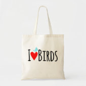 Funny I Love Birds Tote Bag (Voorkant)