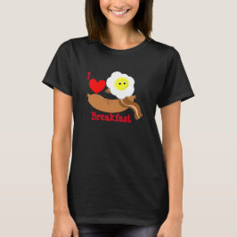 Funny I Love Breakfast Sause Egg Bacon T-shirt