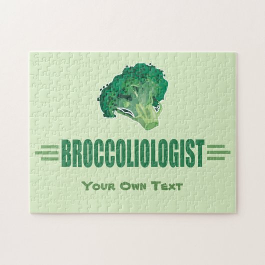 Funny I Love Broccoli BROCCOLIOLOGIST Legpuzzel (Horizontaal)