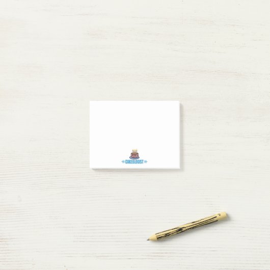 Funny I Love Cake Post-it® Notes (Op bureau)