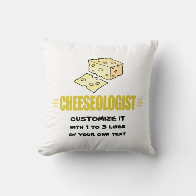 Funny I Love Cheese Kussen (Voorkant)
