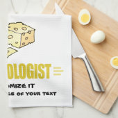 Funny I Love Cheese Theedoek (Quarter Fold)