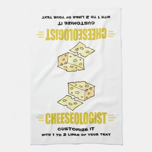 Funny I Love Cheese Theedoek (Verticaal)