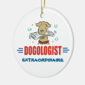 Funny I Love Dogs Keramisch Ornament (Links)