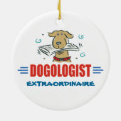 Funny I Love Dogs Keramisch Ornament (Achterkant)