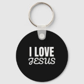 Funny I Love Jesus - Jesus Love You Christian Fait Sleutelhanger (Voorkant)
