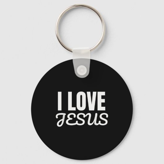 Funny I Love Jesus - Jesus Love You Christian Fait Sleutelhanger (Voorkant)